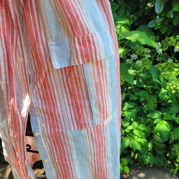 Gap Striped Button-Up Midi Sleeveless Tank Dress Size XS - Picture 6 of 10